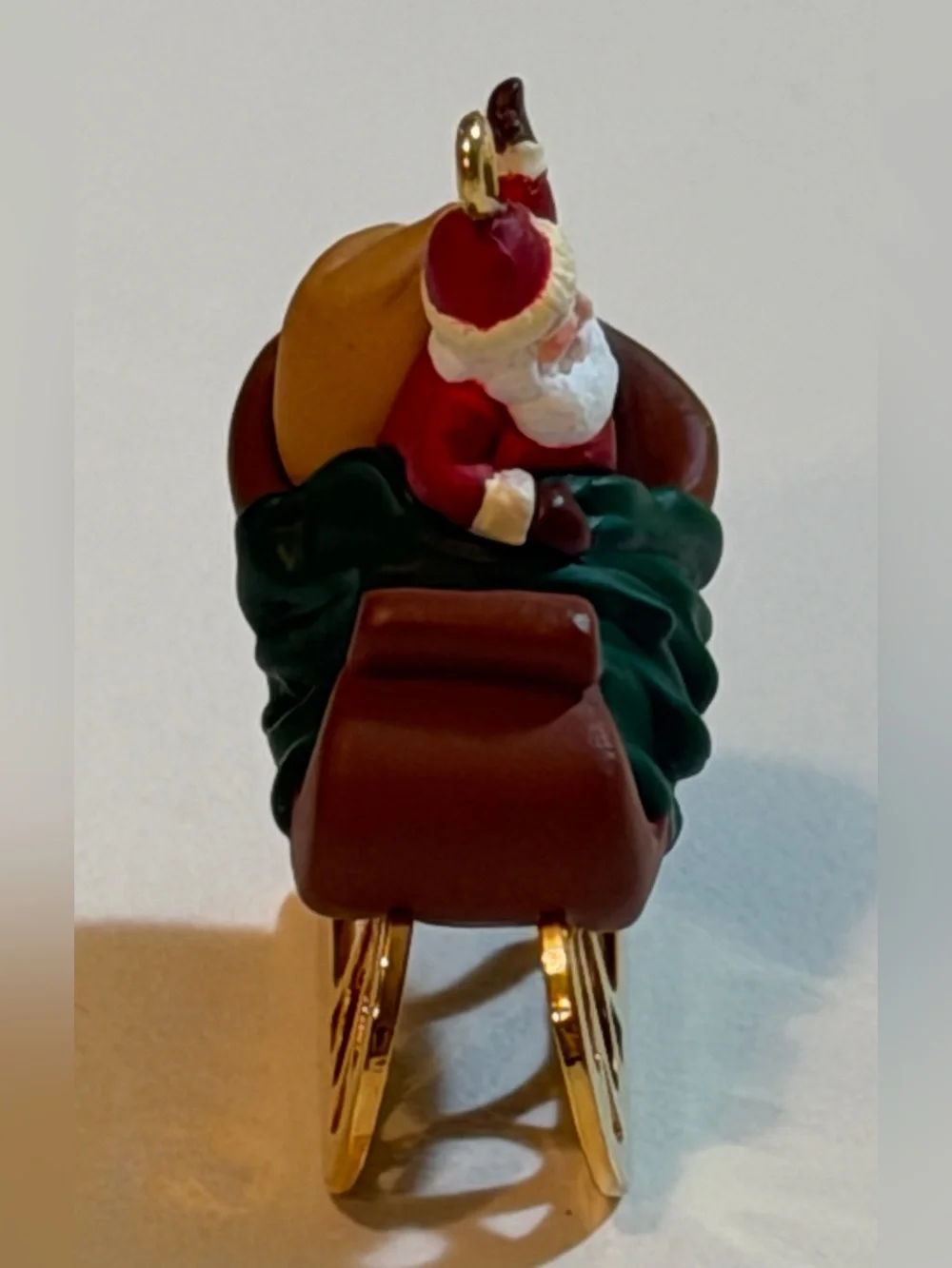 Vtg 1996 Hallmark Keepsake Miniature Ornament The Night Before Christmas Santa